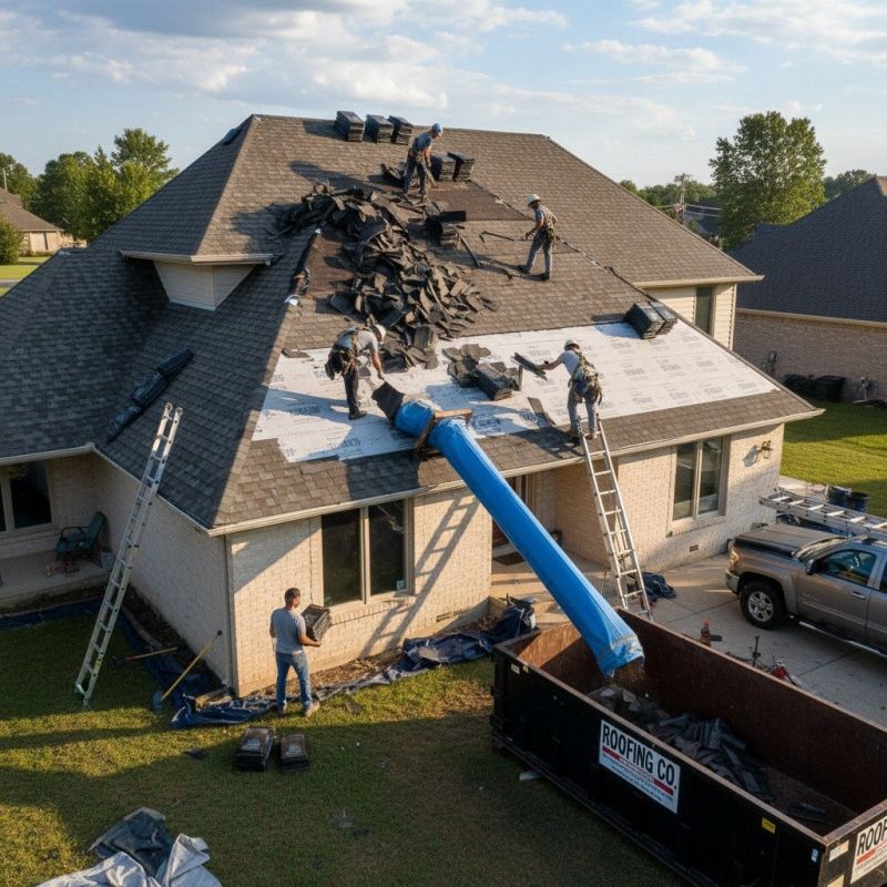 Damaged Roof Replacement detail