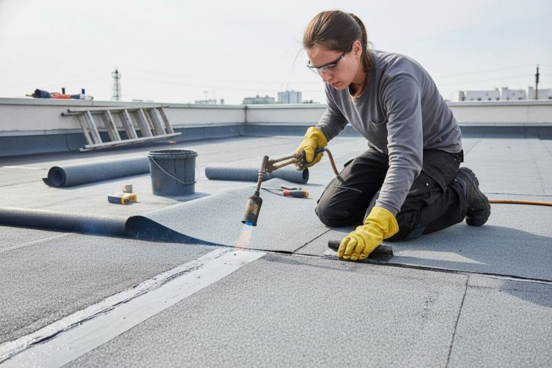 Tar Roof Repair detail